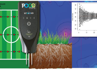 Minimal sampling of soil moisture on hybrid sports fields with POGO Mini sensor Bandeau article échantillonnage POGO Mini
