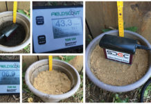 Illustration du volume d’influence des sondes d’humidité : exemple avec la TDR150