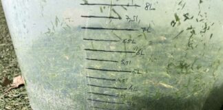 Manuel de mesure de la croissance sur les terrains de sports seau utilisé pour les mesures de croissance